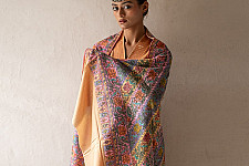 Pasham ~ Pure Pashmina Kani Shawl - Sozni Embroidered