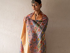 Pasham ~ Pure Pashmina Kani Shawl - Sozni Embroidered