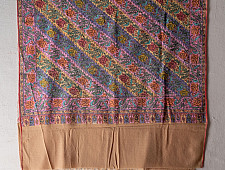 Pasham ~ Pure Pashmina Kani Shawl - Sozni Embroidered