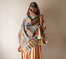 Pasham ~ Pashmina Kani Shawl With Sozni Embroidery 