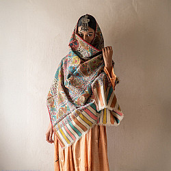 Pasham ~ Pashmina Kani Shawl With Sozni Embroidery 