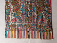 Pasham ~ Pashmina Kani Shawl With Sozni Embroidery 