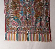 Pasham ~ Pashmina Kani Shawl With Sozni Embroidery 