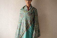 Pasham ~ Pashmina Kani Woolen Shawl & Sozni Embroidery 