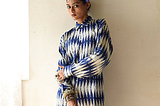 Itr . इत्र | Itr . इत्र | Indigo Modal Silk Shirt - Neeli Katli| Unisex