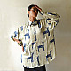 buy Block Printed Silk Shirt ~ Ajrakh Modal With Natural Dyed