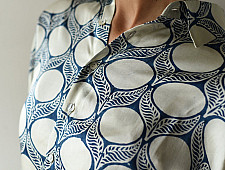 Itr . इत्र | Indigo Modal Silk Shirt - Bubble| Unisex