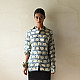 buy Natural Dyed Ajrakh Modal Silk Shirt