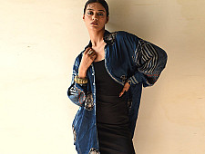 Itr . इत्र | Indigo Modal Silk Shirt - Neel| Unisex