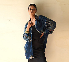 Itr . इत्र | Indigo Modal Silk Shirt - Neel| Unisex