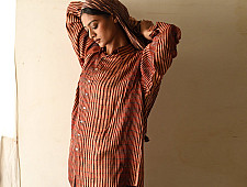 Itr . इत्र | Indigo Modal Silk Shirt - Beam | Unisex