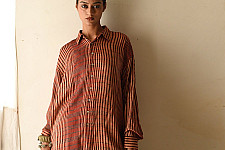 Itr . इत्र | Indigo Modal Silk Shirt - Beam | Unisex