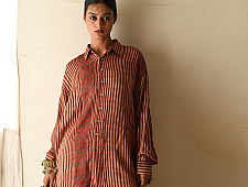 Itr . इत्र | Indigo Modal Silk Shirt - Beam | Unisex