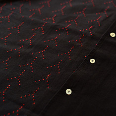 Handwoven Tangaliya  Shirt ~ Pure Cotton | Red Dots