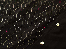 Handloom Tangaliya  Shirt ~ Unisex | Free Size | Black 