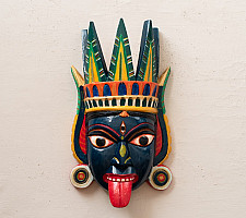 Handmade Wooden Mask ~ Kaali