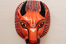 Handmade Wooden Mask ~ Narsimha
