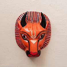 Handmade Wooden Mask ~ Narsimha