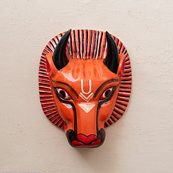 Handmade Wooden Mask ~ Narsimha
