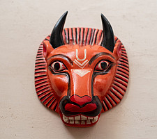 Handmade Wooden Mask ~ Narsimha