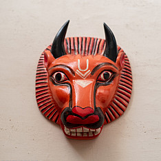 Handmade Wooden Mask ~ Narsimha