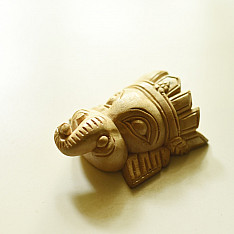 Handmade Wooden Mask - Ganesh