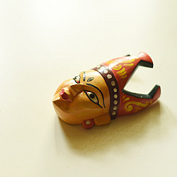 Handmade Wooden Mask - Tribal Woman