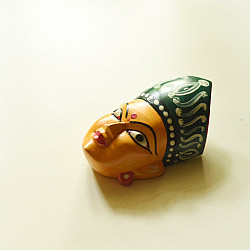 Handmade Wooden Mask - Tribal Goddess