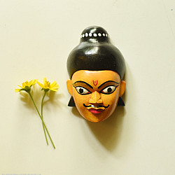 Handmade Wooden Mask - Eklavya
