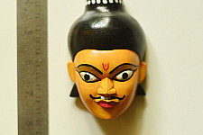 Handmade Wooden Mask - Eklavya