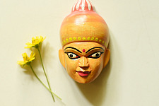 Handmade Wooden Mask - Meera