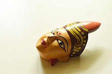 Handmade Wooden Mask - Tribal Woman (A)