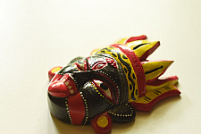 Handmade Wooden Mask - Kaali