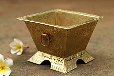Ahar ✽ Brass ~ Havankund ( 5" x 5" x 3.2" Small )