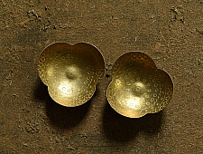 Ahar ✽ Brass Rose Shape Diya (Set of Two)