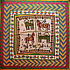 Antique Beadwork Wall Hanging -Tiger & Horse