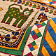 Antique Beadwork Wall Hanging -Tiger & Horse