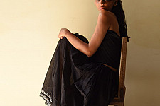 Loom & Light - Handloom Cotton Skirt ~ Black
