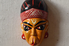 Handmade Wooden Mask - Hanuman