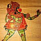 Shop leather puppet - Hanuman in green color 