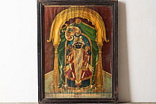 Memory Lines | Indian Antique Print | ranchhod ji  ( With Frame) 