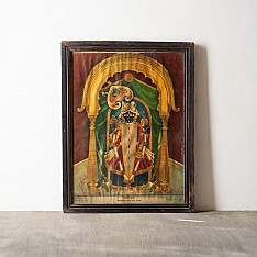 Memory Lines | Indian Antique Print | ranchhod ji  ( With Frame) 