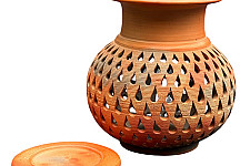 Terracotta Tales | Pottery Art ~ Lota T Light Holder