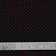 Buy Handloom Mashru Fabric ( Per meter ) ✧ Black Fabric with Dark Red Dots