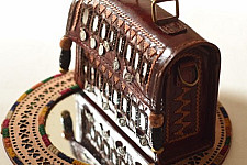 Be Nomadic ~ Kutchi Embroidery & Mirror Work - Leather Handbag / Leather Sling Bag