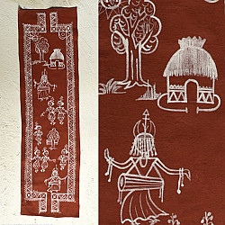 Muria Painting | Bhitti Chitra ~  Bastar Dussehra ( 10" x  24" )