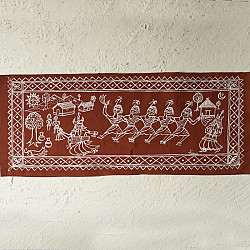 Muria Painting | Bhitti Chitra ~ Mandar Dance ( 9" x 22" )