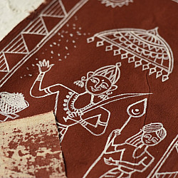 Muria Painting | Bhitti Chitra ~ Mai Bharni ( 23" x 10" )