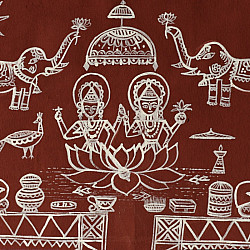 Muria Painting | Bhitti Chitra ~ Lakshmi Jagar ( 11" x 17" )