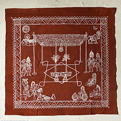 Muria Painting | Bhitti Chitra ~ Wedding ( 23" x 23" )